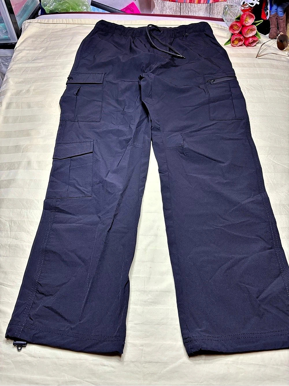 Stone Falcon Women's Straight Leg Cargo Pants Size Medium